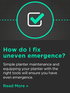 How do I fix uneven emergence